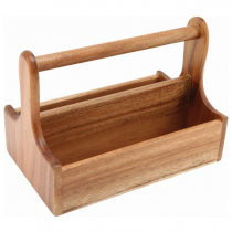 Handled Wooden Table Caddies