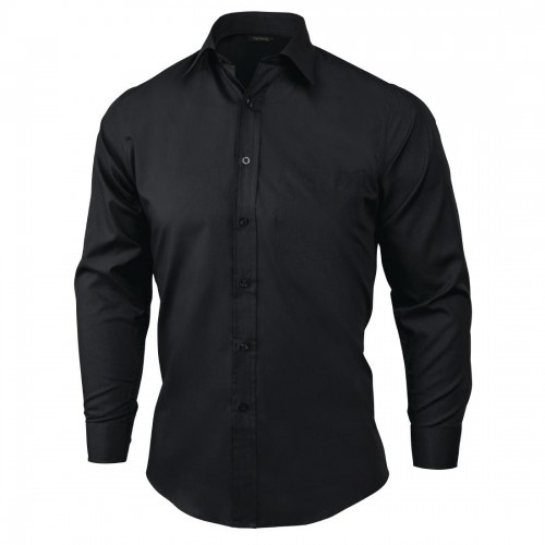 Chef Works Shirt Long Sleeve Black - Front of House Uniform Shirts ...