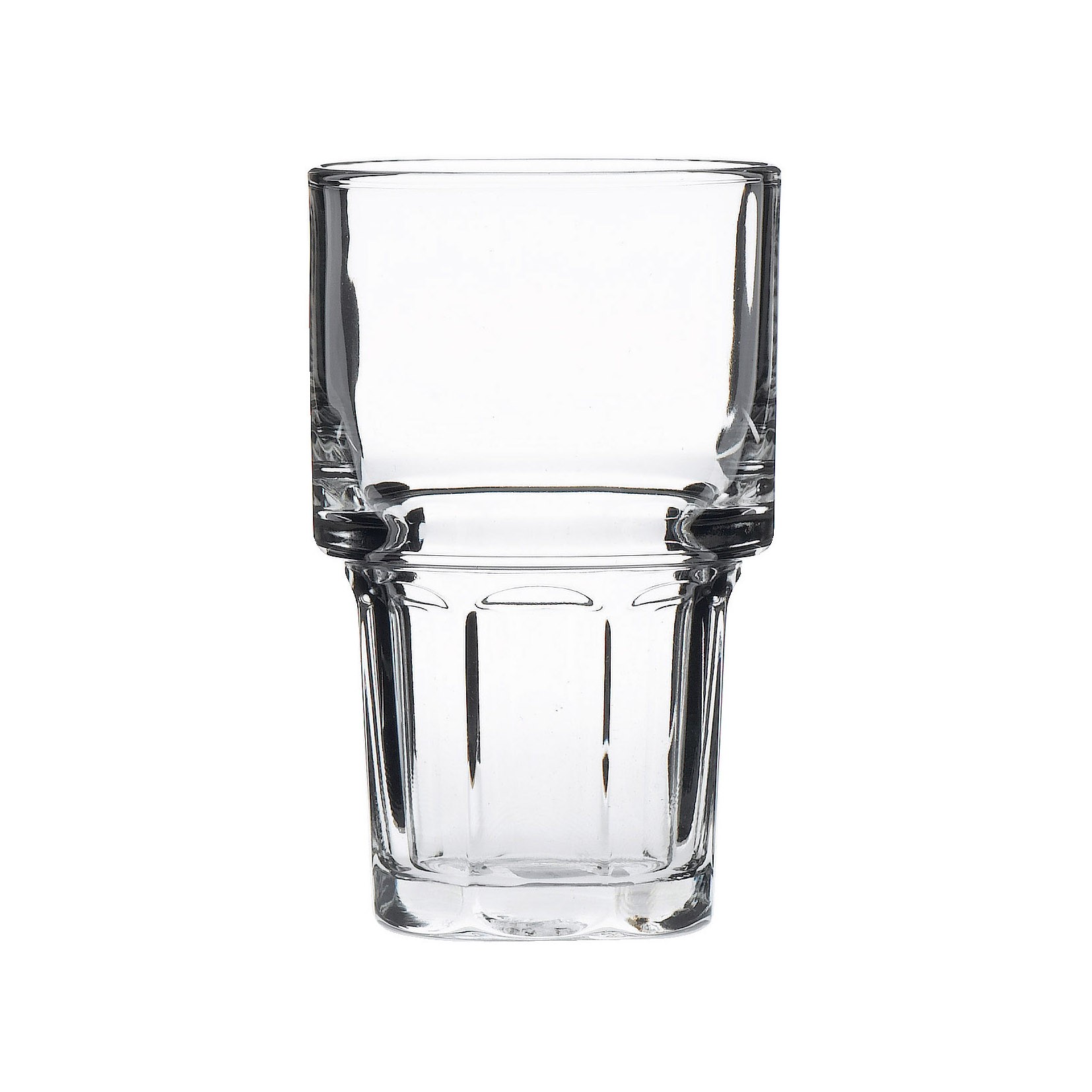 Gibraltar Stacking Beverage Glasses 12oz LCE at 10oz