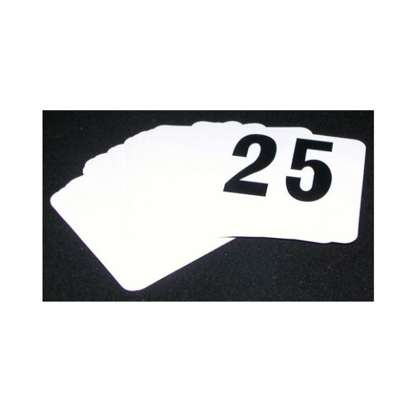 Plastic Table Numbers 1-25 - Table Signs & Table Numbers - MBS Wholesale