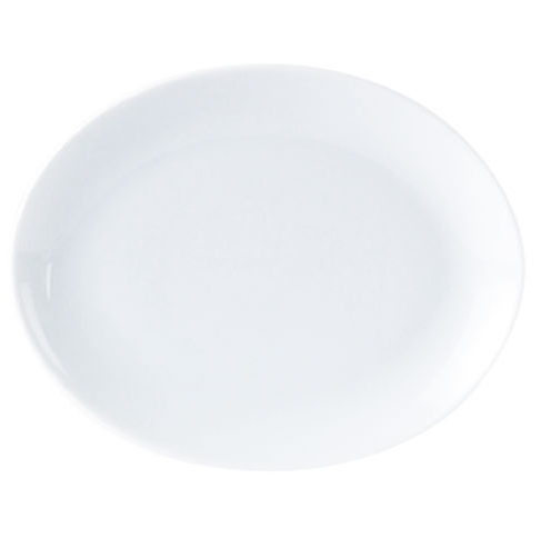 Porcelite White Oval Plate 14inch / 36cm   