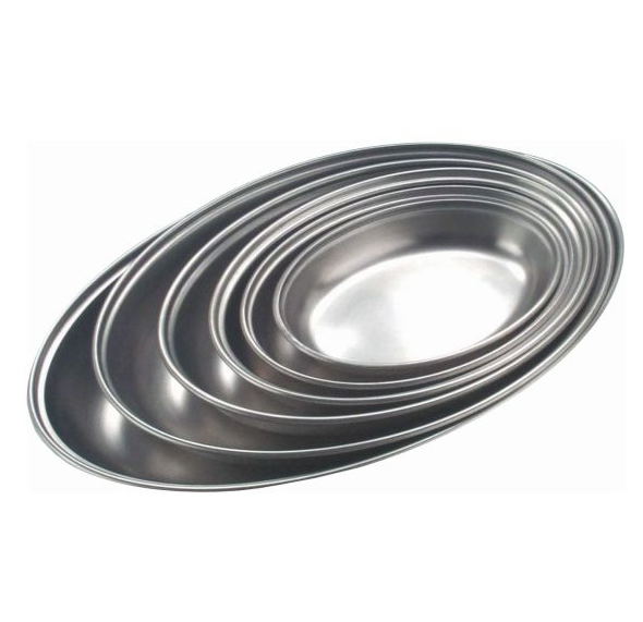 Stainless Steel Oval Vegetable Dish 35cm