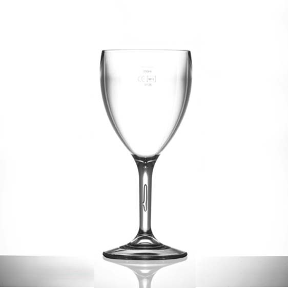 Elite Premium Polycarbonate Wine Glasses 11oz LCE at 250ml 