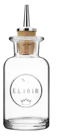 Round Elixir No.2 Dash Bottles 3.5oz / 10cl 
