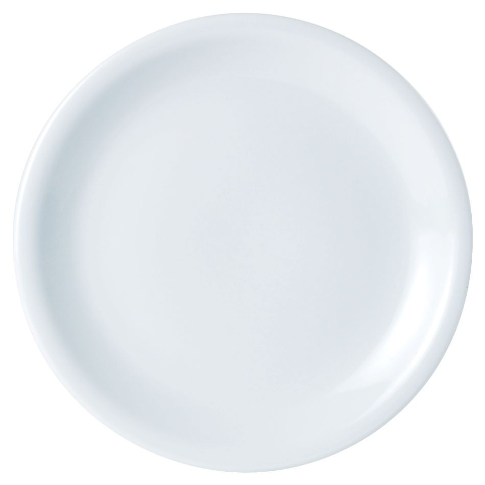Porcelite White Narrow Rimmed Plate 16cm  