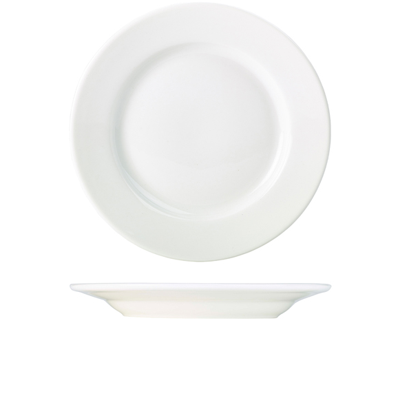 Genware Porcelain Classic Winged Plates 31cm