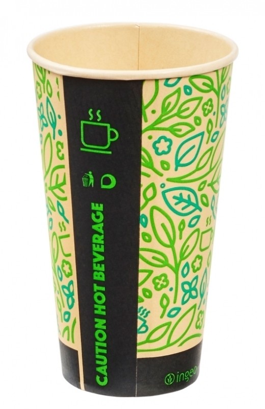 Ultimate Eco Bamboo Compostable Hot Drink Cups 16oz / 453ml
