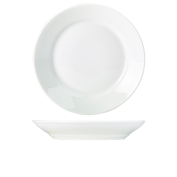 Genware Porcelain Soup Plate/Pasta Dish 23cm