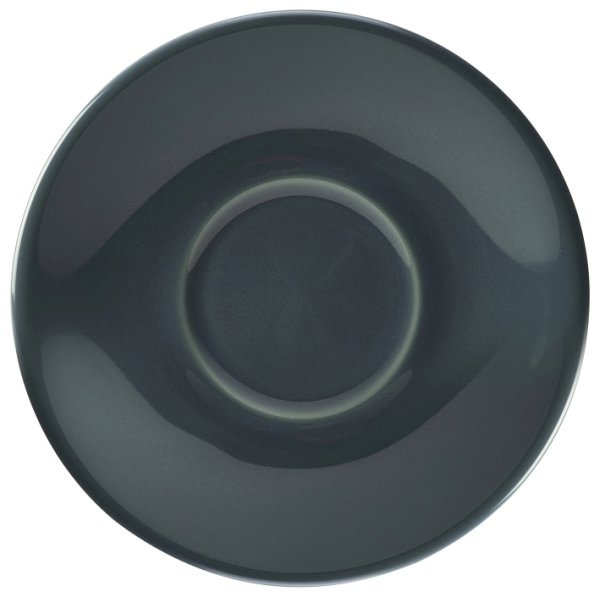 Genware Porcelain Grey Saucer 5.25inch  / 13.5cm