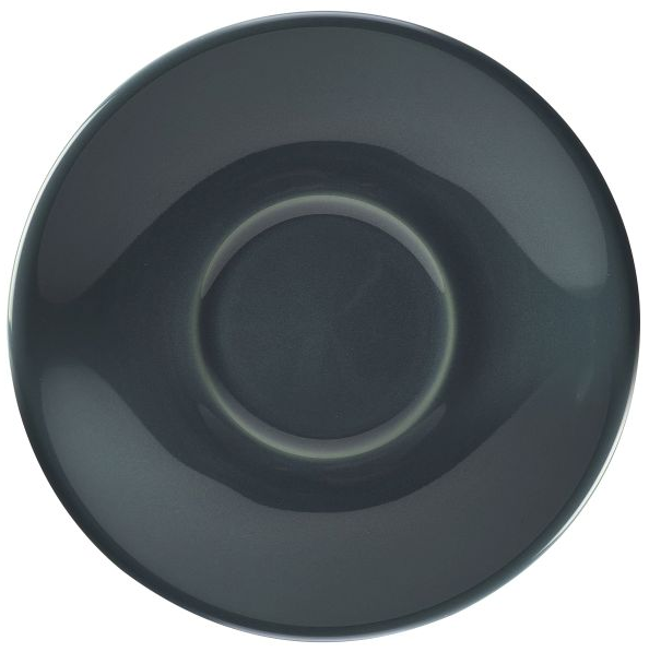 Genware Porcelain Grey Saucer 6.25inch / 16cm