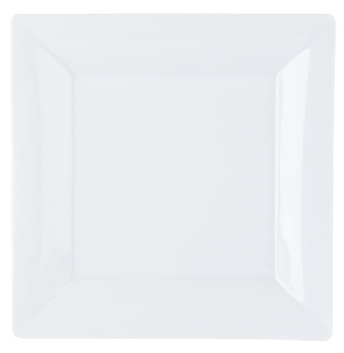 Porcelite White Deep Square Plates 10.5inch / 27cm   