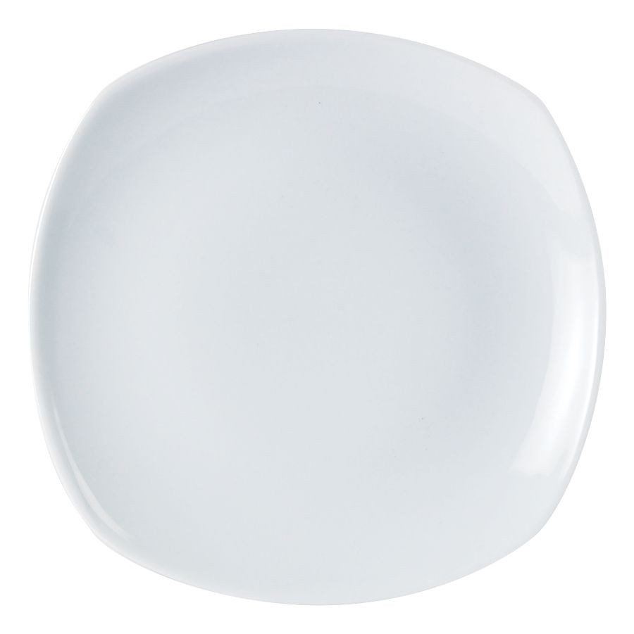 Porcelite Squared White Plates 19cm