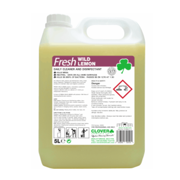 Clover Fresh Wild Lemon Daily Cleaner & Disinfectant 5ltr