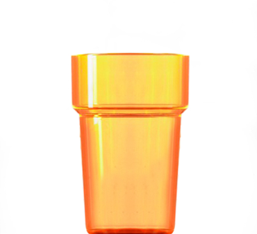 Econ Neon Orange Rigid Reusable Pint Glasses CE 20oz / 568ml