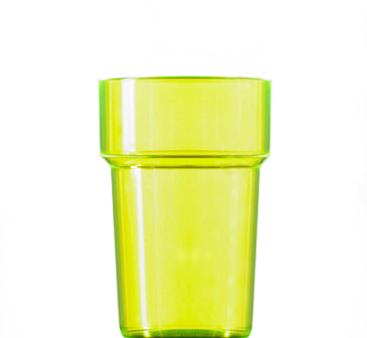 Econ Neon Yellow Rigid Reusable Pint Glasses CE 20oz / 568ml