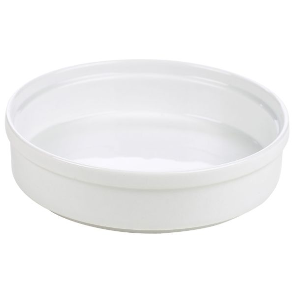 Genware Porcelain White Round Dishes 13cm