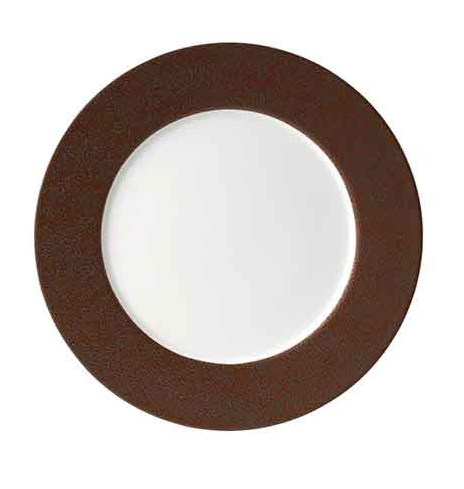Bauscher Purity Pearls Copper Rimmed Plate 32cm 