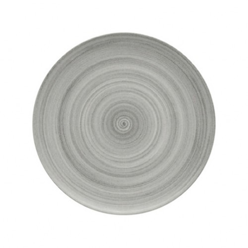 Bauscher Modern Rustic Ceramica Grey Flat Coupe Plate 28cm