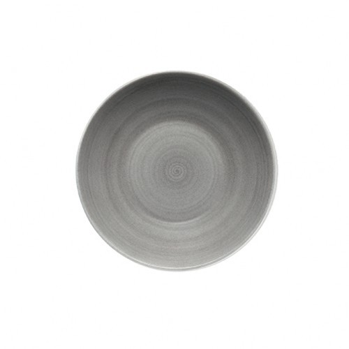Bauscher Modern Rustic Ceramica Grey Deep Coupe Plate 18cm