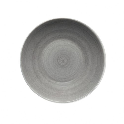 Bauscher Modern Rustic Ceramica Grey Deep Coupe Plate 24cm 