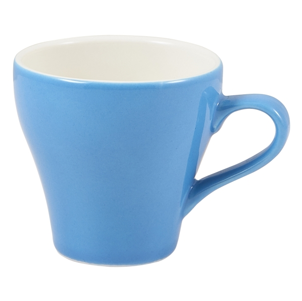 Genware Porcelain Blue Tulip Cup 3oz / 9cl