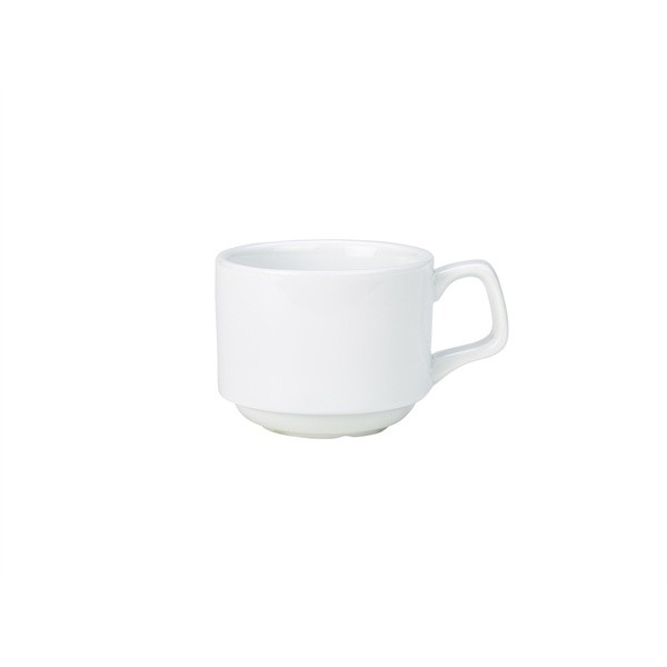 Genware Porcelain Stacking Cup 17cl / 6oz   