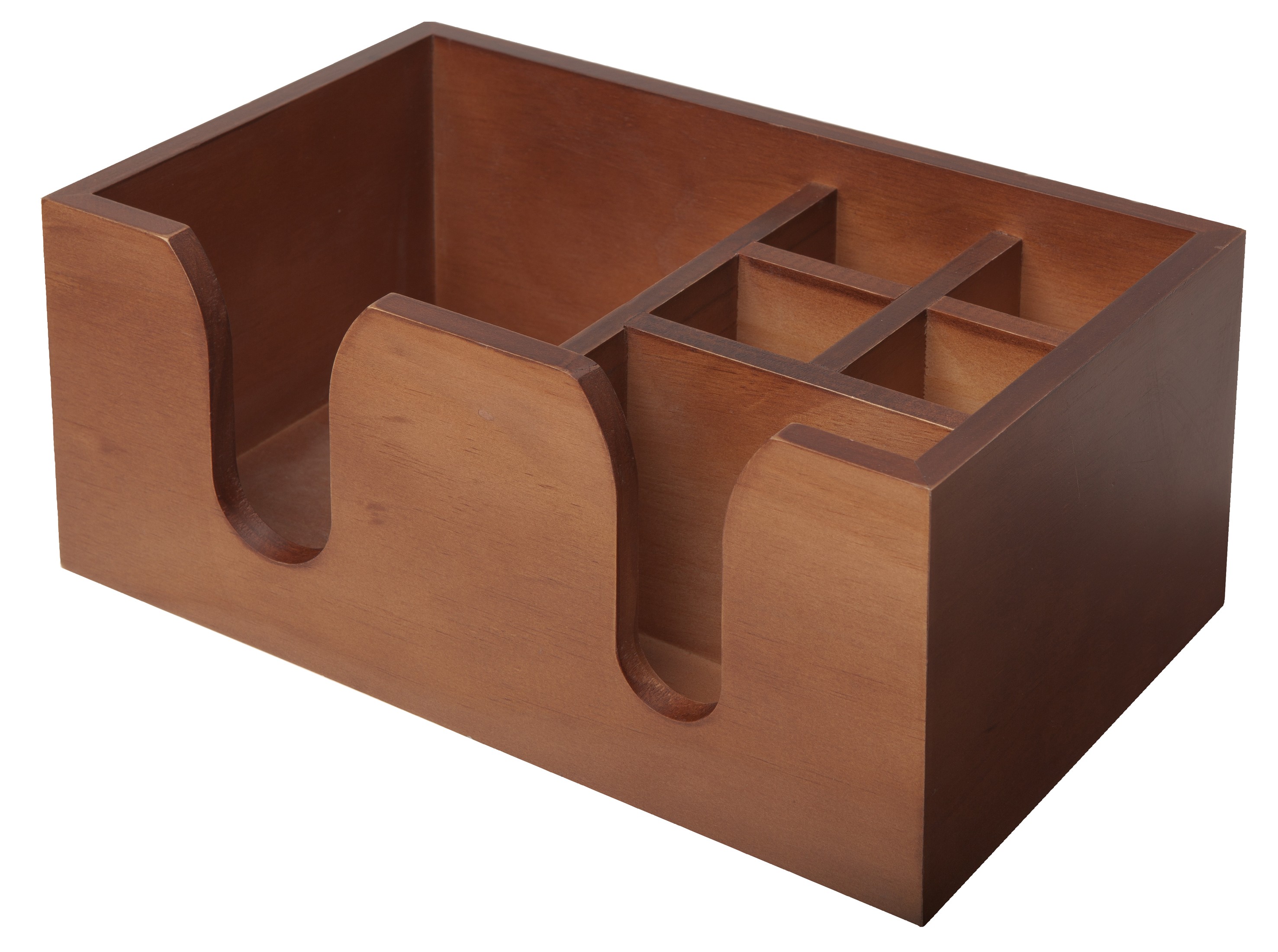 Bar Caddy Wooden 6 Compartments
