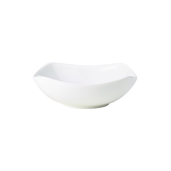 Genware Porcelain Rounded Square Bowls 7.75inch / 20cm