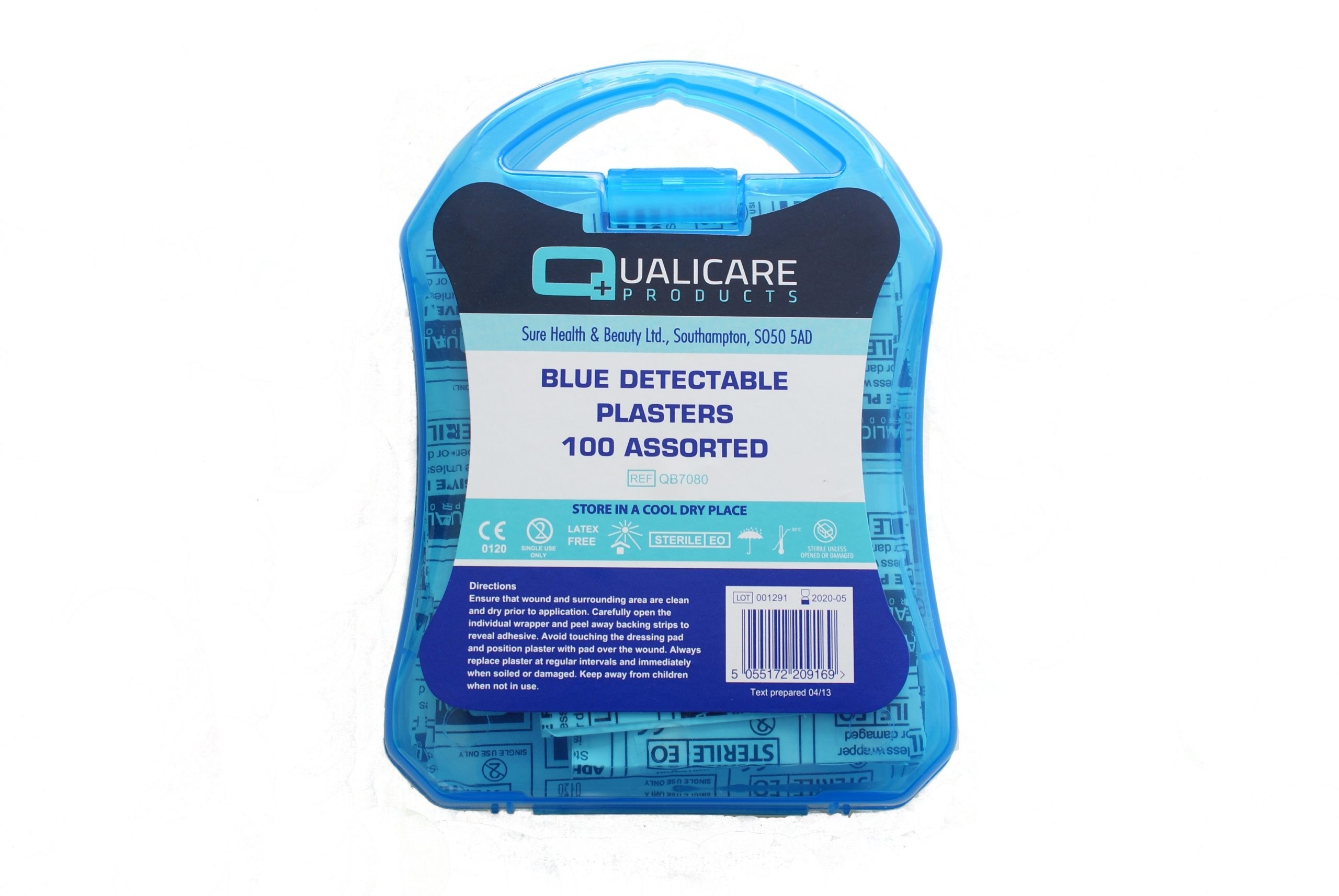 Blue Detectable Plasters Assorted Sizes Pk100