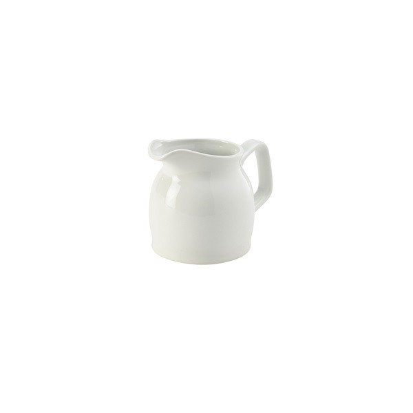 Royal Genware White Porcelain Milk Jugs 28cl/10oz