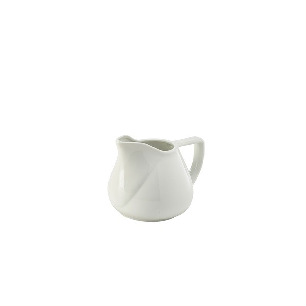 Royal Genware White Porcelain Contemporary Jugs 28cl/10oz
