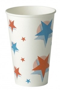 Star Design Paper Cups 12oz / 300ml