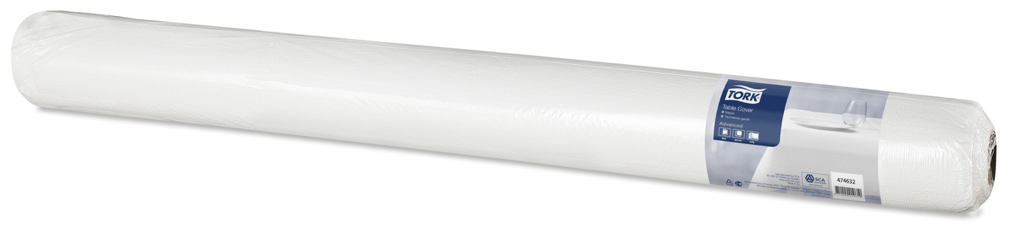 White Embossed Paper Table Cover Roll 100m