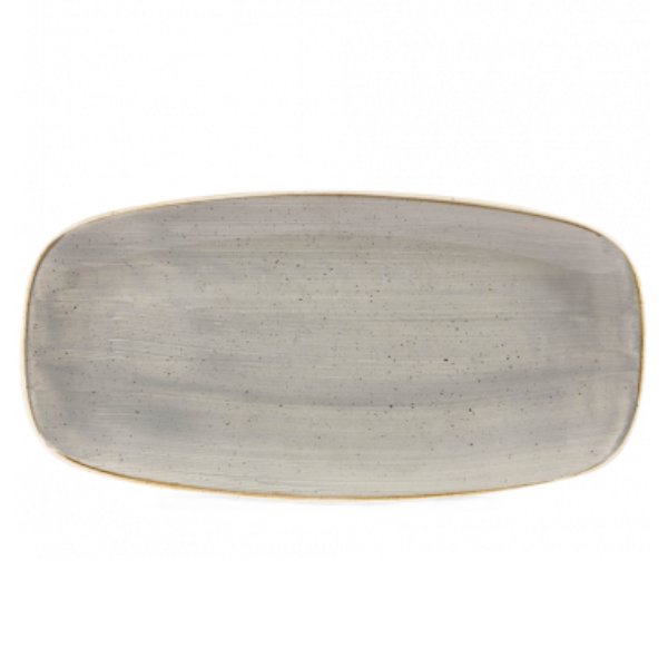 Churchill Stonecast Peppercorn Grey Chefs' Oblong Plate 35.5 x 18.9cm