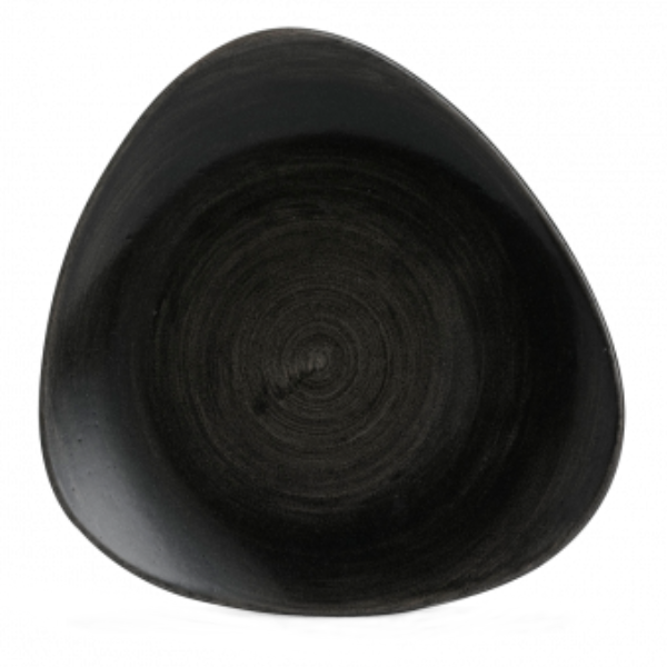 Churchill Stonecast Patina Triangle Plate Iron Black 22.9cm