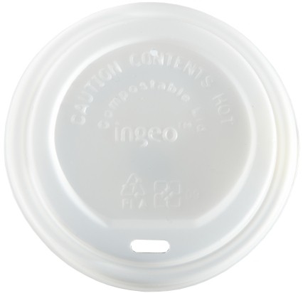 Compostable Domed Sip Lids To Fit 10-20oz Paper Cups