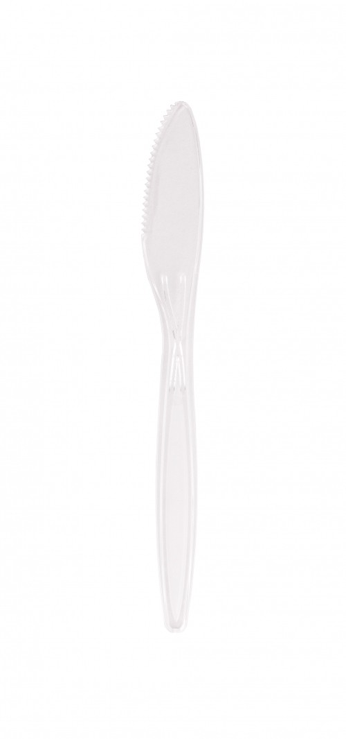 Polystyrene Heavy Duty Plastic Disposable Knives Clear 