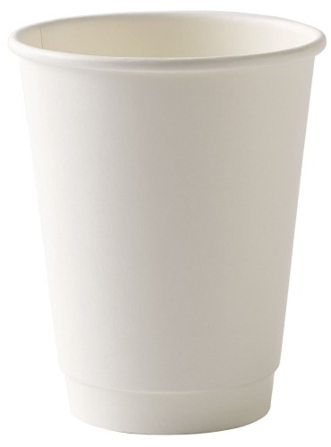 White Disposable Double Wall Cups 12oz / 340ml