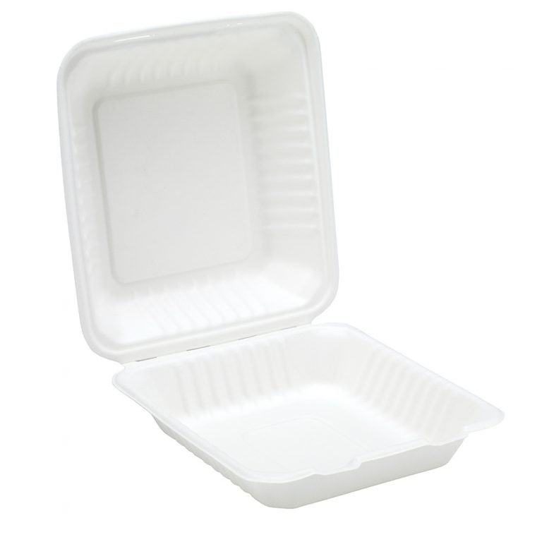Bagasse Clamshell Meal Box 9inch