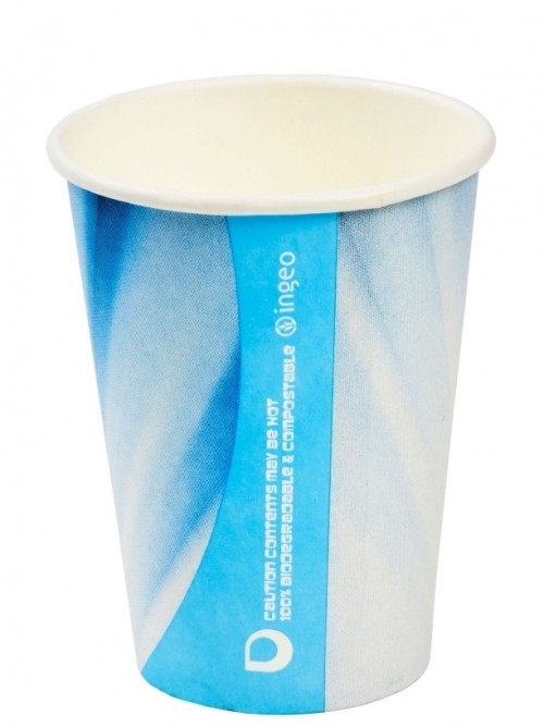 Compostable Tall PLA Prism Paper Vending Cups 7oz / 210ml