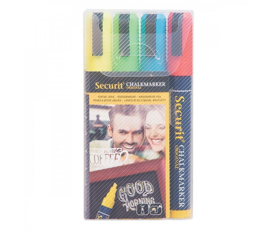 Securit Chalk Markers 2-6mm Nib Assorted Colours