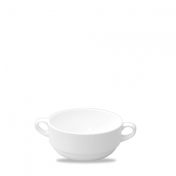 Churchill Alchemy White Consomme Bowls Handled 28.4cl / 10oz