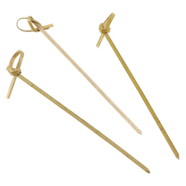 Bamboo Knot Picks 12cm - Bamboo Picks and Skewers - MBS Wholesale