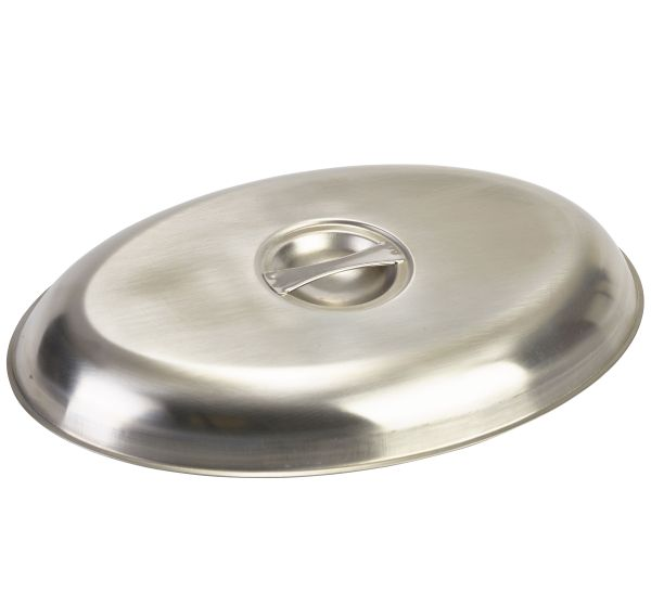 Stainless Steel Cover for Oval Vegetable Dish 30cm