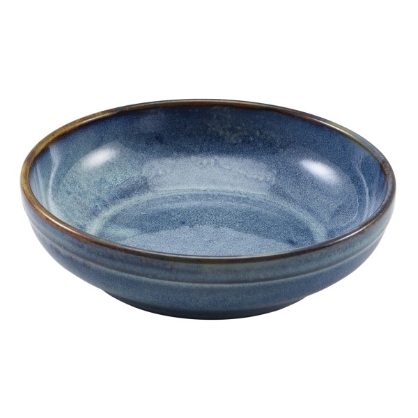 Terra Porcelain Aqua Blue Coupe Bowl 20 x 5.3cm