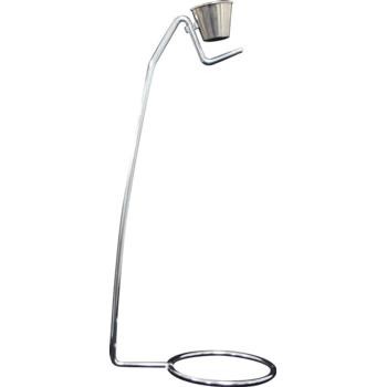Stainless Steel Espetada Hanging Kebab Stand with Removable Cup 18inch