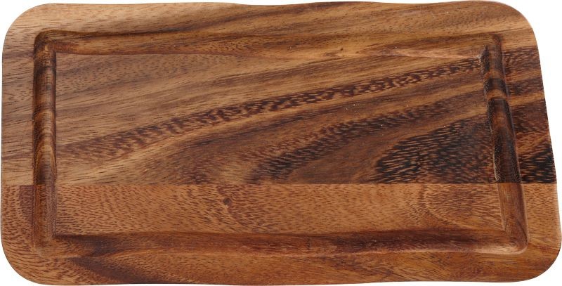 Acacia Rectangular Wooden Board with Juice Groove 30 x 15cm