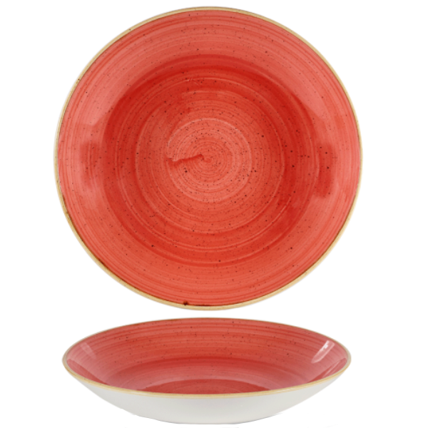 Churchill Stonecast Berry Red Coupe Bowl 31cm 