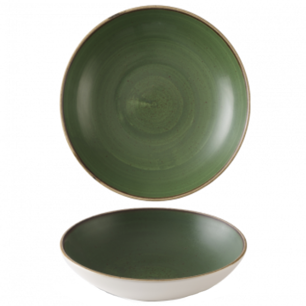 Churchill Stonecast Sorrel Green Coupe Bowl 24.8cm 