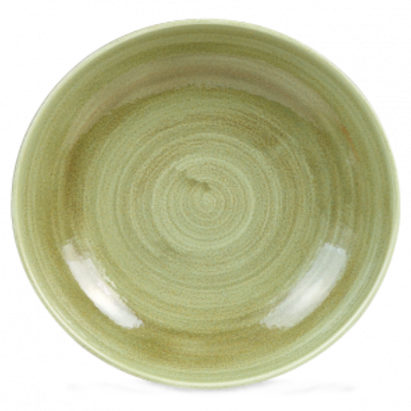 Churchill Stonecast Patina Burnished Green Coupe Bowl 18.2cm